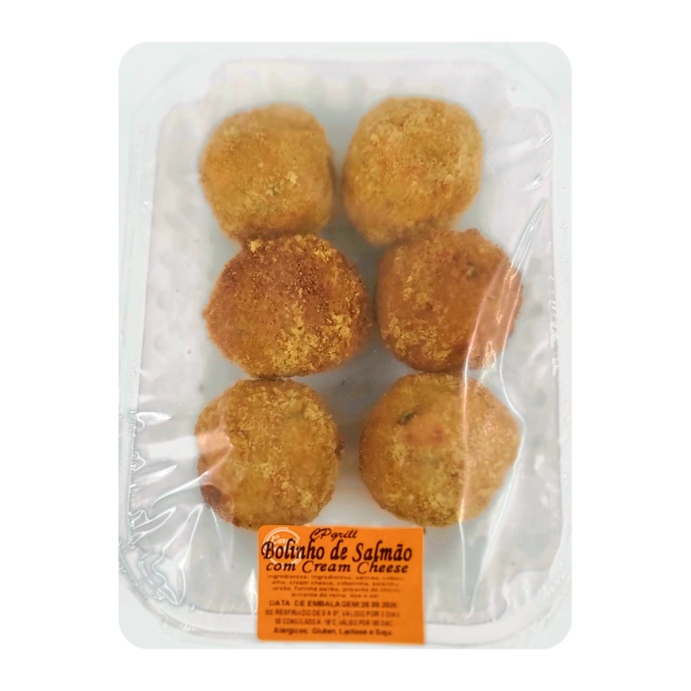 Bolinho de Salmão com Cream Cheese (Frito)