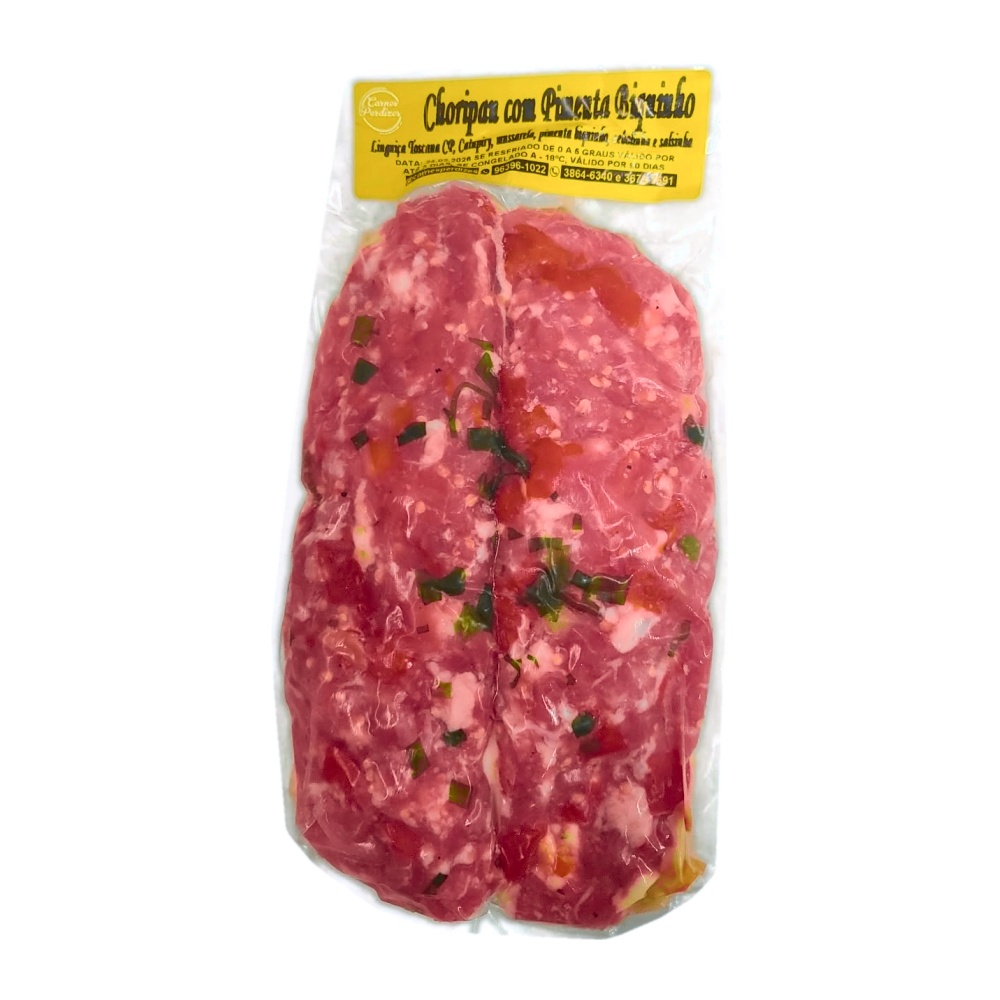 Choripan com pimenta biquinho (pacote com 2 unidades, ~500 g)