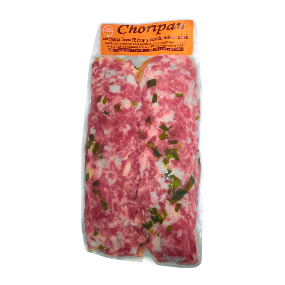 Choripan tradicional (pacote com 2 unidades, ~500 g)