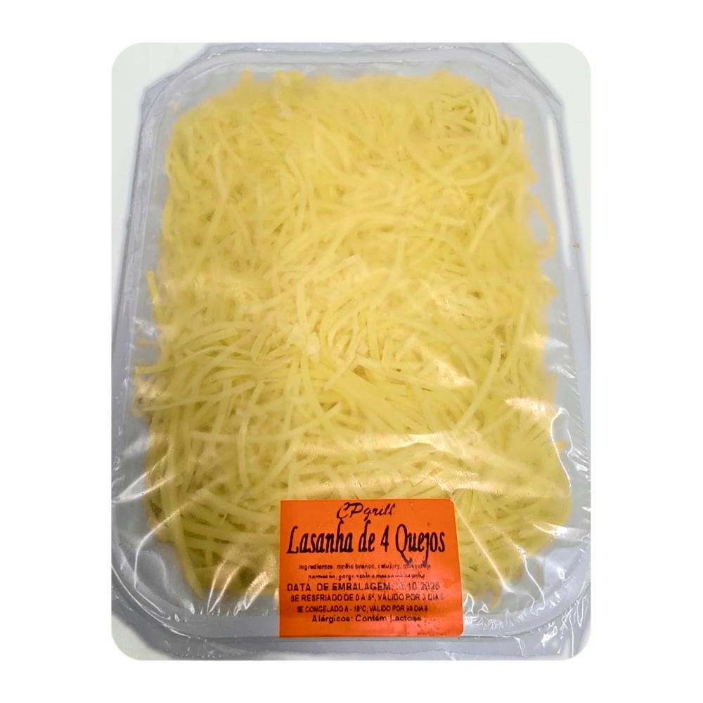 Lasanha 4 Queijos ao Molho Branco – Grande