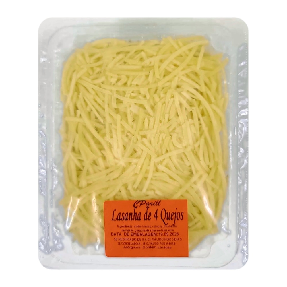 Lasanha 4 Queijos ao Molho Branco – 550 g