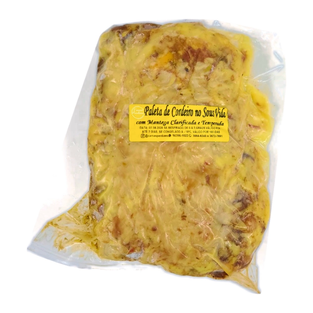 PALETA DE CORDEIRO SOUS VIDE COM MANTEIGA TEMPERADA - 1,6kg