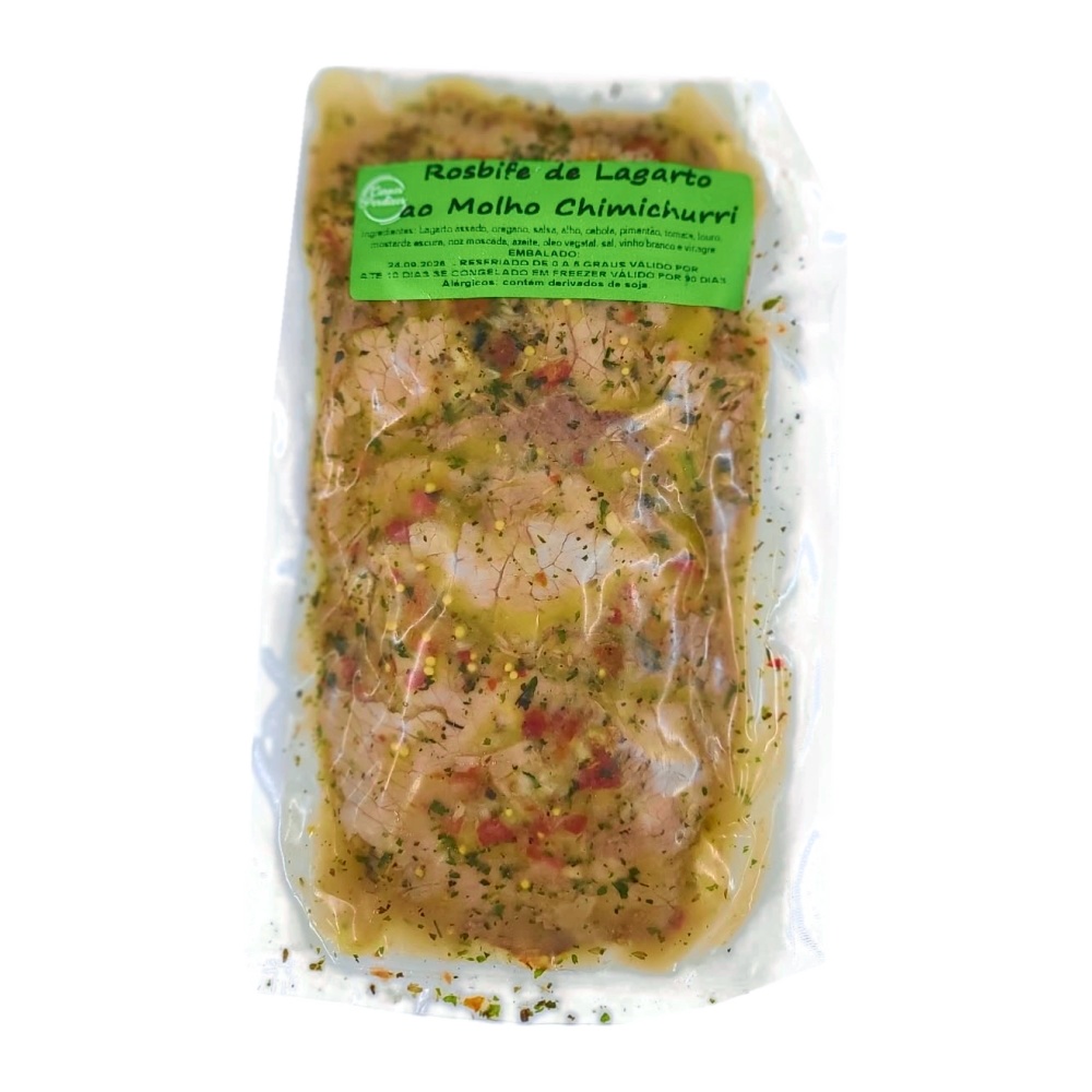 ROSBIFE DE LAGARTO COM CHIMICHURRI - 250g