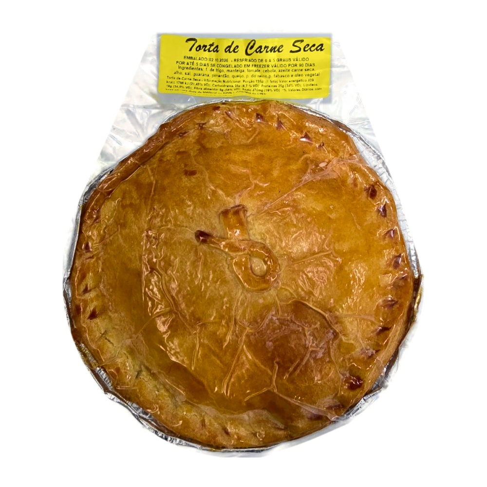 Torta de Carne Seca com Queijo (~850 g)