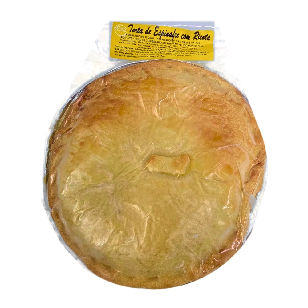 Torta de Espinafre com Ricota (~850 g)